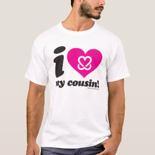 Guarde un pecho "amo que camiseta de mi primo"