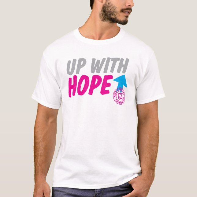 Guarde una camiseta de la esperanza del pecho (Anverso)