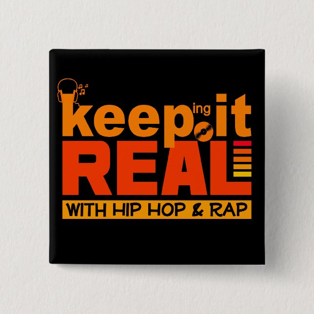 GUÁRDELO botón REAL del hip-hop (Anverso)