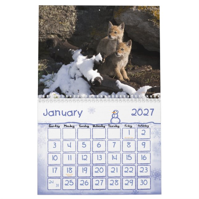 Guardería en el calendario de Yellowstone (Jan 2027)