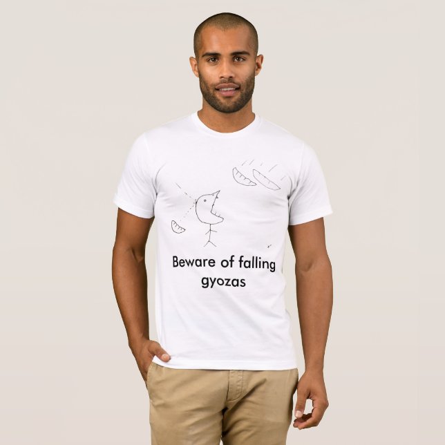 "Guárdese camiseta de los gyozas descendentes" (Anverso completo)