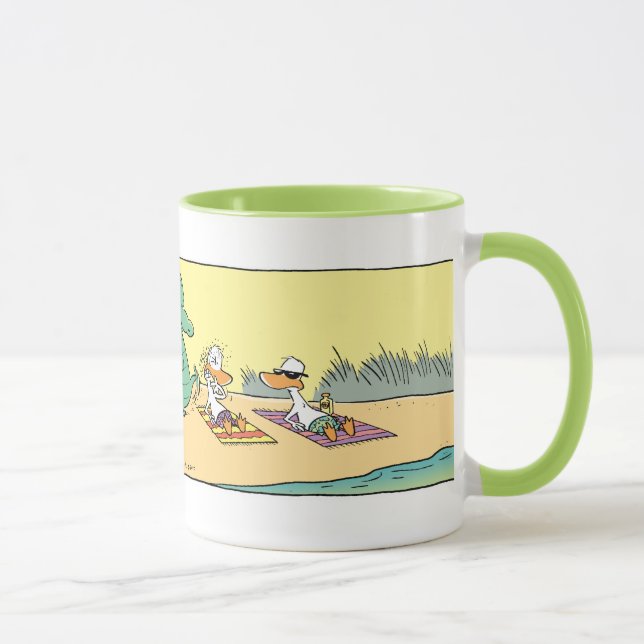 Guárdese de la taza divertida del dibujo animado (Derecha)