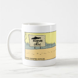 Guárdese de la taza divertida del dibujo animado