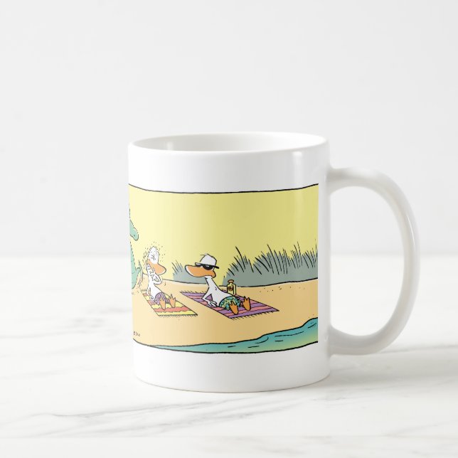 Guárdese de la taza divertida del dibujo animado (Derecha)