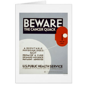 Guárdese del curandero del cáncer WPA 1938