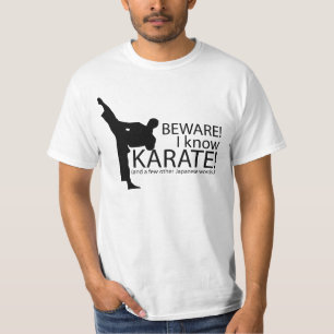 ¡Guárdese! ¡Sé karate! Refranes de la camiseta