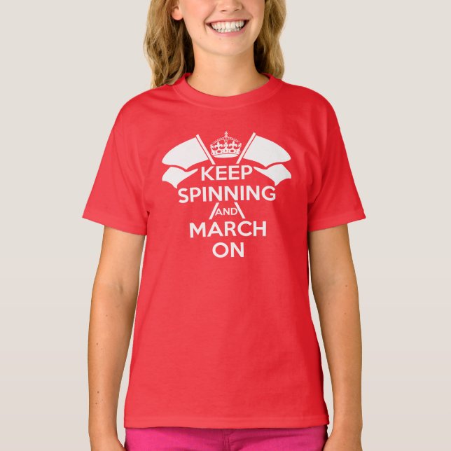 Guardia de color rojo mantener la camiseta tranqui (Anverso)