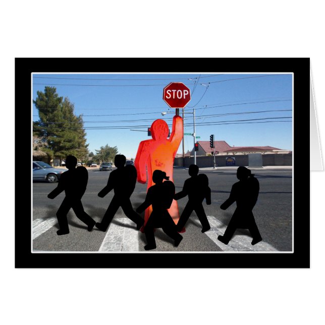 Guardia de cruce con niños (Anverso (Horizontal))