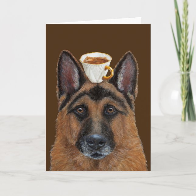 Guardia de la tarjeta de felicitación Cappuccino (Anverso)