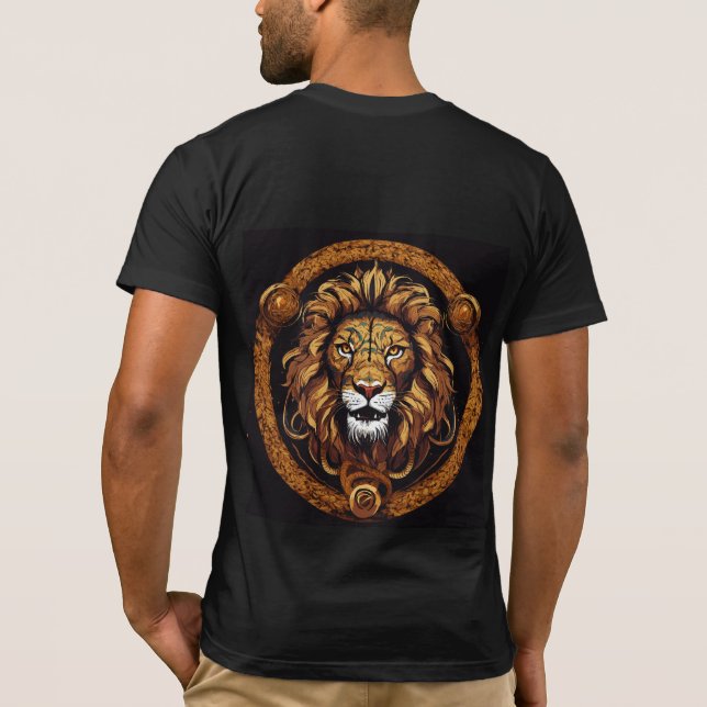 Guardia Majestuosa: Colección de camisetas de león (Reverso)