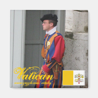 Guardia suiza Diseño de imán fresco en la ciudad d