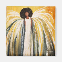 Guardian Angel 2 pulgadas cuadrado imán