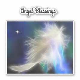 Guardian Angel Feather Vinyl Pegatina