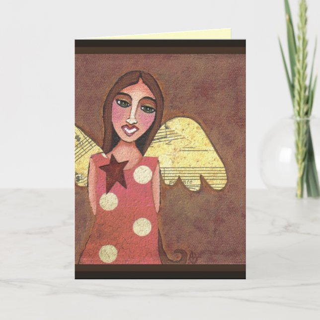 GUARDIAN ANGEL - tarjeta de saludo angélica (Anverso)