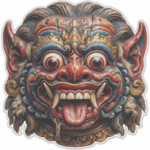 Guardián de Barong de Neón Pegatina - Protección B