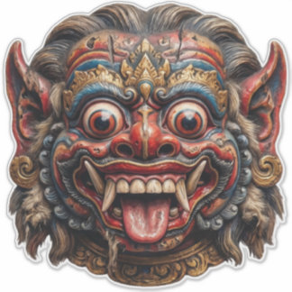 Guardián de Barong de Neón Pegatina - Protección B