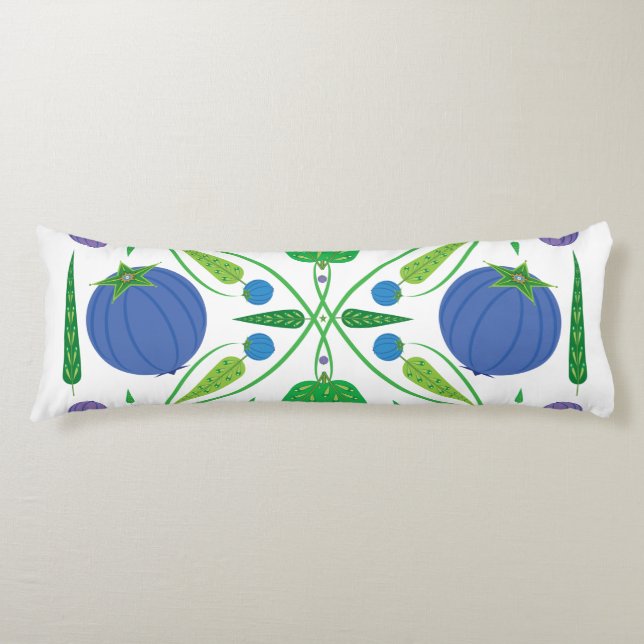 Guardián De La Almohada Del Cuerpo De Blueberries (Anverso)