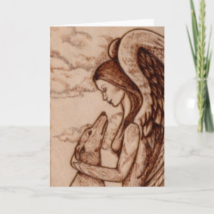 Guardián de la tarjeta de felicitación de grises #