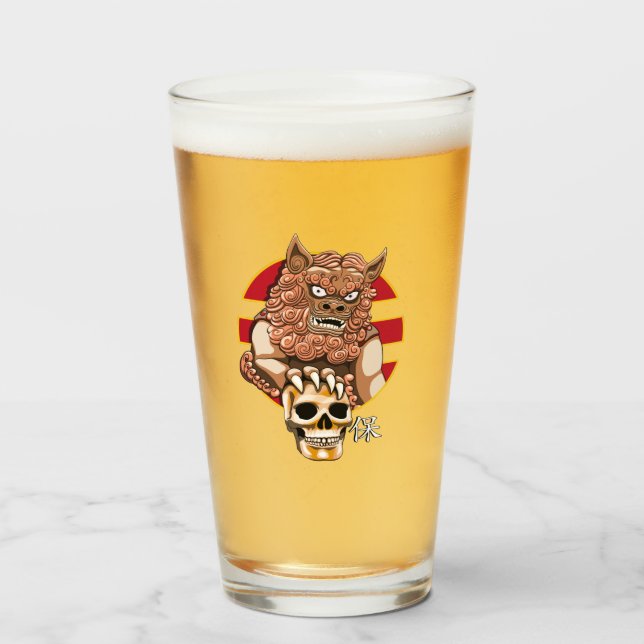 Guardián de leones chino - Perro Foo (Anverso (lleno))