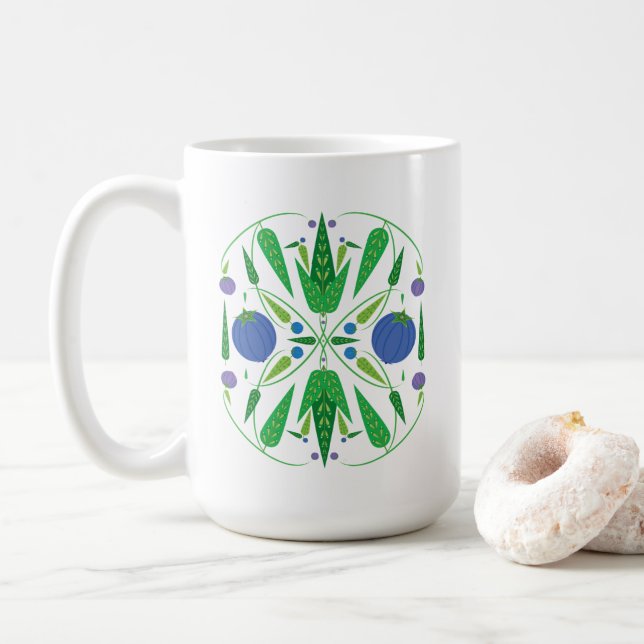 Guardián De Los Blueberries 15 oz. Taza (Con donut)