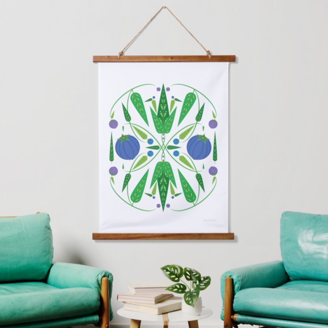 Guardián Del Tapiz De Madera De Blueberries (Sala de estar)