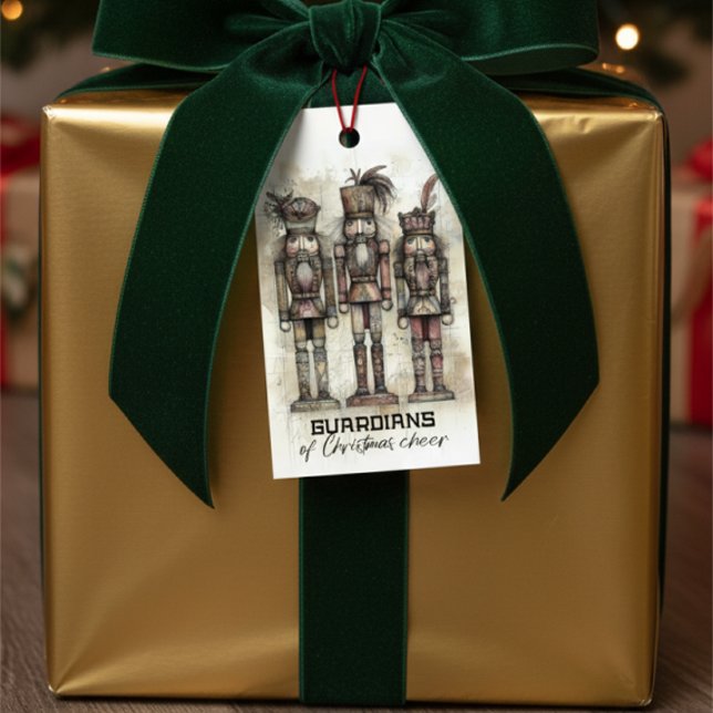 Guardianes de Navidades saludan etiqueta de regalo (Subido por el creador)