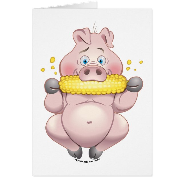 Guarro rosado del Bbq del maíz dulce (Frente)