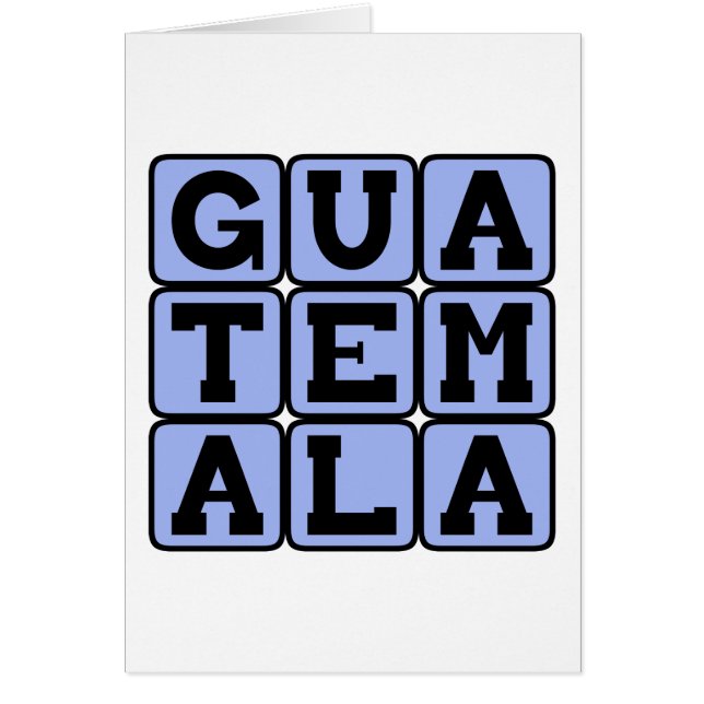 Guatemala, país de América Central (Frente)