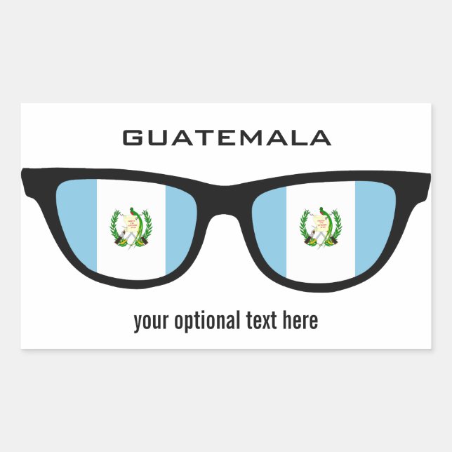 Guatemala Shades personalizados pegatinas (Anverso)