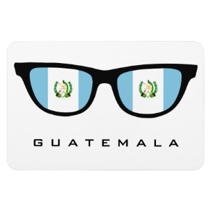 Guatemala sombras personalizado texto e imán de co