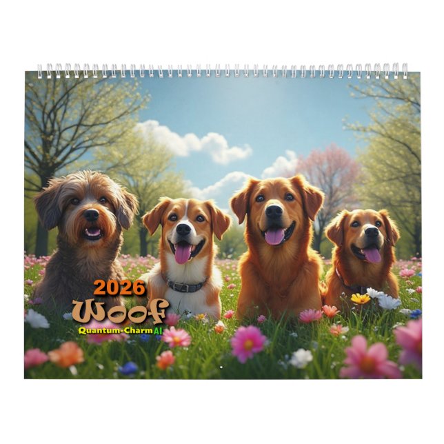 Guau, Calendario de Perros 2026 (Tapa)