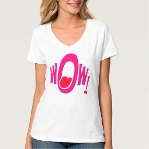 ¡Guau! Camiseta vibrante de Pop Art para mujeres -