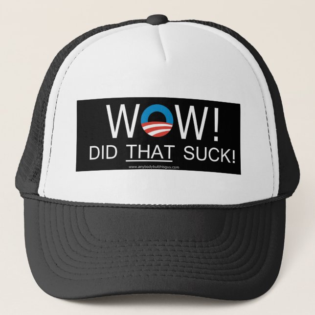 ¡Guau! ¡Hizo QUE chupa! Gorras (Anverso)