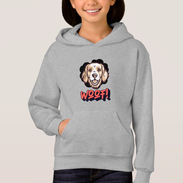 "¡Guau! Hoodie de Perro Lover" (Anverso)