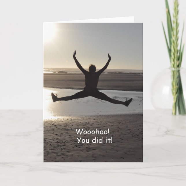 ¡Guau! ¡Lo Hiciste! Tarjeta de felicitaciones (Anverso)