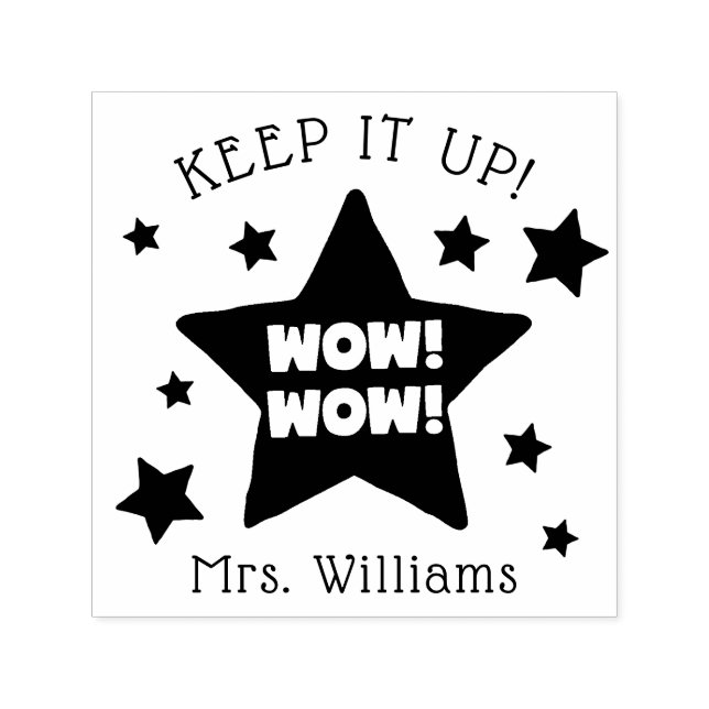 Guau, sello Inspirador de los profesores. (Diseño)