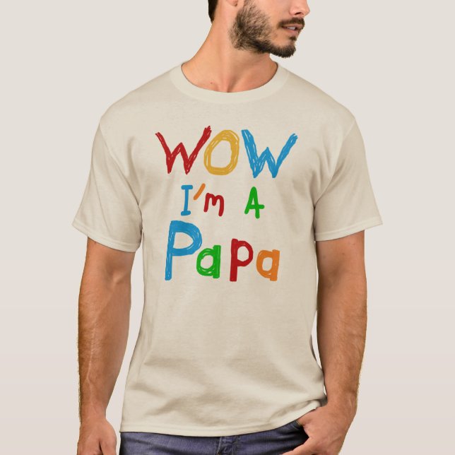 Guau, soy una camiseta de papá y GIfts (Anverso)