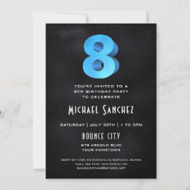 Guay 3D sobre la invitación a la fiesta de cumplea