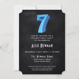 Guay 3D sobre la invitación a la fiesta de cumplea