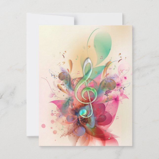 Guay acuarelas de colores tribles notas de música  (Anverso)