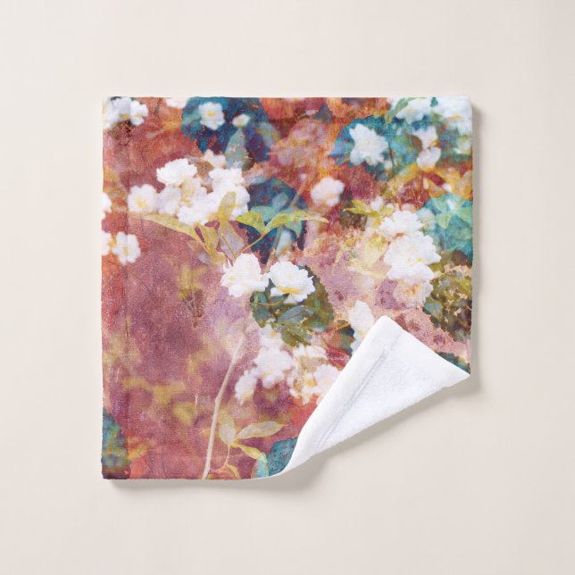 Guay, arte de moda del patrón de flor romántico (Toallita)