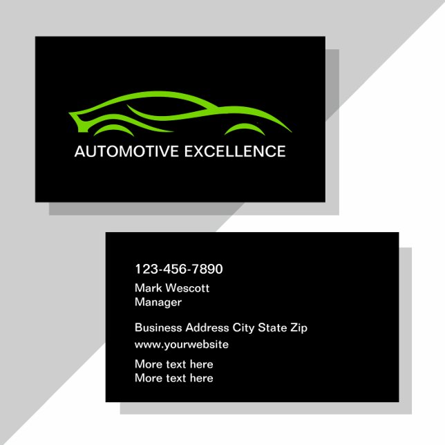 Guay Automotive Sleek tarjetas de negocios moderna (Subido por el creador)