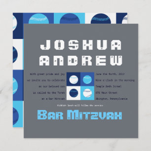 GUAY BASEBALL Bar Bat Mitzvah Invitación
