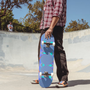 Guay Blue Aqua Swirls con Skateboard iluminado