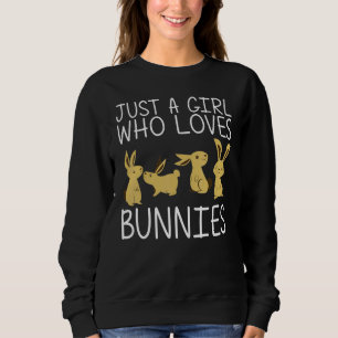 Guay Bunny Art Para Chicas Niños Conejo Jersey Woo