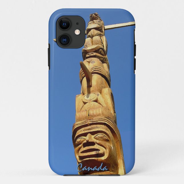 Guay Canada IPhone 5 Funda Canada Totem Pole Gift (Reverso)