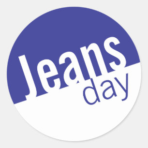 Guay Casual Denim Jeans Day Pegatinas Blue