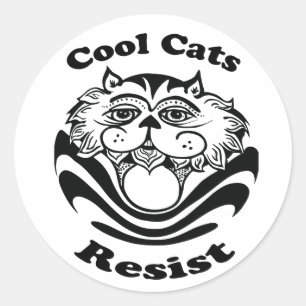 Guay Cats Resist - pegatinas