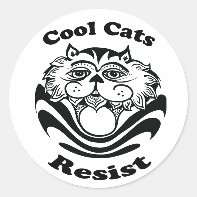 Guay Cats Resist - pegatinas (Anverso)