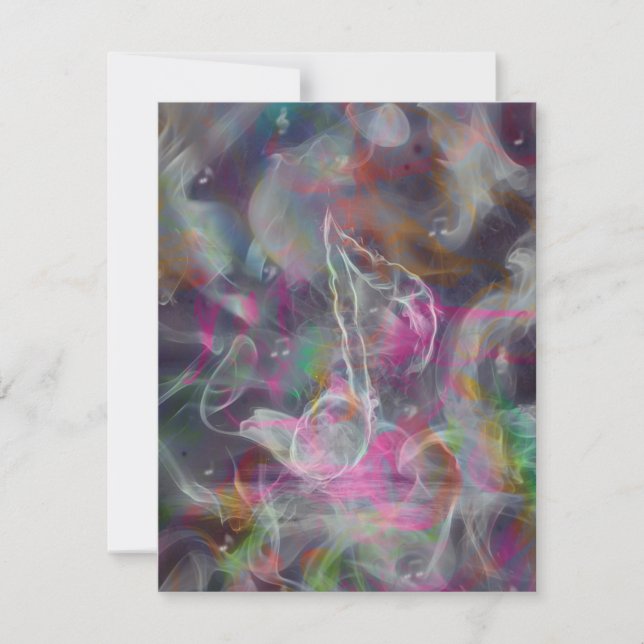 Guay colorido efectos de humo resplandecientes not (Anverso)